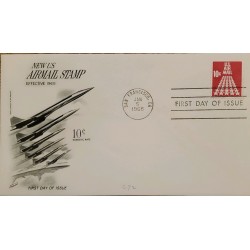 J) 1968 UNITED STATES, STARS, AIRMAIL, CIRCULATED COVER, FROM SAN FRANCISCO FDC