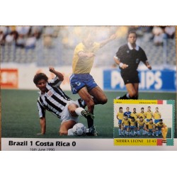 O) 1990 SIERRA LEONE, WORLD CUP SOCCER CHAMPIONSHIPS, BRAZIL AND COSTA RICA, TEAM PHOTOGRAP , THE FIRST WORLD