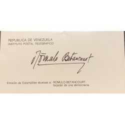 L) 1986 VENEZUELA, ROMULO BETANCOURT,CHARACTER, DEMOCRACY, HISTORY, FDB