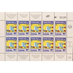 L) 1986 VENEZUELA, INDULAC, DAIRY INDUSTRY OF THE COUNTRY, CAR, TRUCK, MNH.