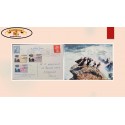 O) 1969 GREAT BRITAIN, SEABIRDS ARE FOUND, LUNDY, WINSTON CHURCHILL, LIGHTHOUSE, QUEEN ELIZABETH II. POSTAL CARD, CIRCULATED