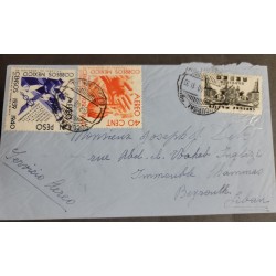 SO) 1940 MEXICO, AZTEC, CENSUS, AIR MAIL, CIRCULATED FROM MEXICO TO LIBANO