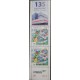 SO) COSTA RICA, 135TH ANNIVERSARY BANK OF COSTA RICA, STRIP OF STAMPS
