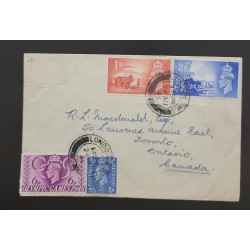 SO) 1948 ENGLAND, OLYMPICS, KING GEORGE, HORSES, CIRCULATED LETTER TO CANADA