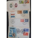 SO) SERIES OF 4 FDC, EUROPE, CEPT, VARIOUS COUNTRIES