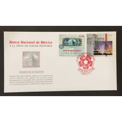 SO) 1999 MEXICO, NATIONAL BANK OF MEXICO, ARCHITECTURE, FDC