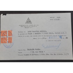 SO) 1975 MEXICO, ACTION WITH FISCAL STAMP