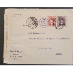 SO) 1940, CIRCULATED LETTER WITH EGYPTIAN MILITARY CENSORSHIP