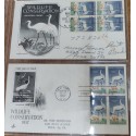 SO) 1957 USA, WILDLIFE CONSERVATION,BIRD, ANIMALS,WWF, SERIES OF 2 COVERS