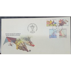 SO) 1983 SOUTH AFRICA, MOTORCYCLE, HORSES, SPORTS, BOAT, SURFER, FDC