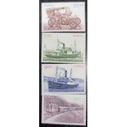 SO) NORWAY, BOAT, TRAIN, OLD CAR, MNH