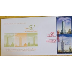 SO) 2006 MEXICO, LATIN AMERICAN TOWER, 50 YEARS, ARCHITECTURE, TALL BUILDINGS, FDC