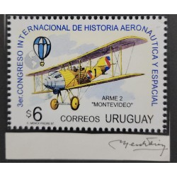 O) 1997 URUGUAY, ORIGINAL DESIGNE MENCK FREIRE, 3rd INTERNATIONAL CONGRESS OF AERNAUTICAL AND SPACE HISTORY, MONTEVIDEO