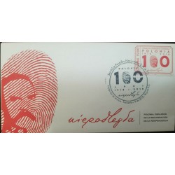 RO) 2018 COLOMBIA, POLAND REGAINING INDEPENDENCE-JOZEF PILSUDSKI -FINGERPRINT-FIRST CHIEF OF INDEPENDENT POLAND. FDC XF