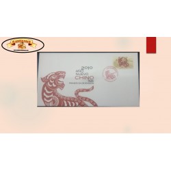 O) 2010 CHINA, CHINESE CALENDAR, YEAR OF THE TIGER, NEW YEAR. FDC XF