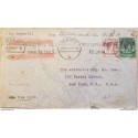 RJ) 1938 MALAYSIA, MULTIPLE STAMPS, AIRMAIL, CIRCULATED COVER, FROM MALAYA TO NEW YORK