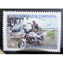 SO) URUGUAY, POLICE, MOTORCYCLE, HELICOPTER, 50 YEARS, MNH