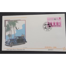 SO) 1984 JERSEY, EUROPE, VINTAGE CARS, CEPT, FDCS