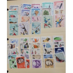 SO) BEAUTIFUL LOT OF STAMPS, NATURE, BUTTERFLIES, SPORTS, FOOTBALL