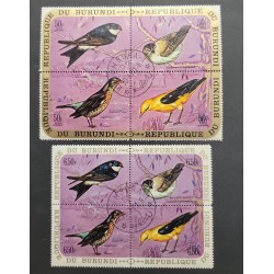 SO) 1971 BURUNDI, BIRDS, NATURE, SERIES OF 2