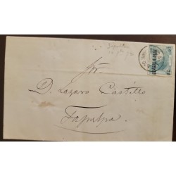 SO) 1872 MEXICO, HIDALGO, WITH DISTRICT NUMBER, CD GUZMÁN, 10-7-+872
