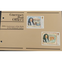 SO) GUERNSEY, BULLETIN WITH STAMPS