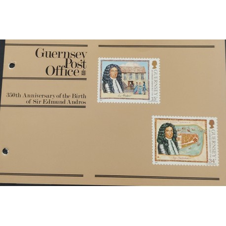 SO) GUERNSEY, BULLETIN WITH STAMPS