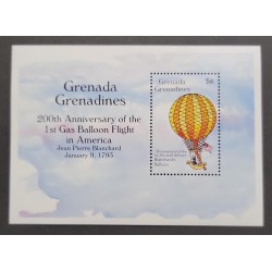 SO) GRENADINES 200 ANNIVERSARY OF THE 1ST FLIGHT IN GAS BALLOON IN AMERICA