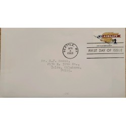 J) 198 UNITED STATES, AIRLIFT, FOR OUR SERVICEMEN, AIRMAIL, CIRCULATED COVER, FROM SEATTLE TO OKLAHOMA