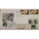 J) 1969 UNITED STATES, JOHN WESLEY POWEL, PAIR, MULTIPLE STAMPS, AIRMAIL, CIRCULATED COVER, FROM USA TO MEXICO