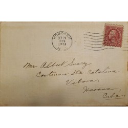 J) 1929 UNITED STATES, WASHINGTON, AIRMAIL, CIRCULATED COVER, FROM USA TO CARIBE