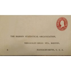 J) 1890 UNITED STATES, WASHINGTON, POSTAL STATIONARY, AIRMAIL, CIRCULATED COVER