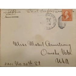 J) 1912 UNITED STATES, WASHINGTON, CIRCULATED COVER, FROM USA