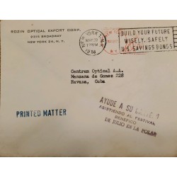 J) 1958 UNITED STATES, WITH SLOGAN CANCELLATION, PRINTED MATTER, AIRMAIL, CIRCULATED COVER