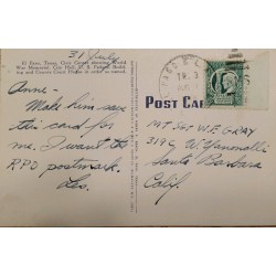 J) 1944 UNITED STATES, FREEDOM OD SPEECH AND RELIGION, FROM WANT AND FEAR, POSTCARD, EL PASO COUNTY