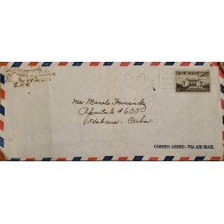 J) 1959 UNITED STATES, WHITE HOUSE, AIRMAIL, WITH SLOGAN CANCELLATION, AIRMAIL, CIRCULATED COVER