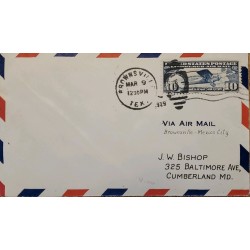 J) 1999 UNITED STATES, AIRPLANE, AIRMAIL, CIRCULATED COVER, FROM TEXAS TO MEXICO