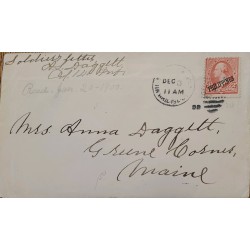 J) 1899 UNITED STATES, JEFFERSON, WITH OVERPRINT IN BLACK PHILIPPINES, SOLDIER LETTER, US OCUPPATION