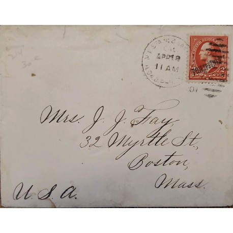 J) 1900 UNITED STATES, WASHINGTON, US OCUPPATION IN PHILIPPINES, WITH OVERPRINT IN BLACK