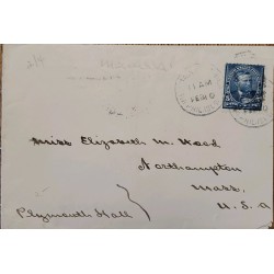 J) 1899 UNITED STATES, LINCOLN, CIRCULATED COVER, FROM MASSACHUSSETTS TO USA