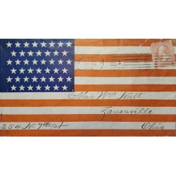J) 1898 UNITED STATES, WASHINGTON, US OCUPATION IN PHILIPPINES, FLAG, CIRCULATED COVER, FROM USA TO OHIO