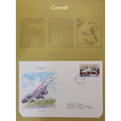 SO) 1978 NEW HEBRIDES, CONCORDE, TO COMMEMORATE CONCORDE'S COMMERCIAL AVIATION SERVICE TO THE STATES, MNH