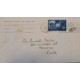 J) 1955 UNITED STATES, SERVICE ABOVE SELF, BELL, WITH SLOGAN CANCELLATION, AIRMAIL, CIRCULATED COVER, FROM USA TO CARIBE