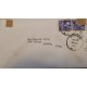 J) 1952 UNITED STATES, JEFFERSON, VERTICAL PAIR, MULTIPLE STAMPS, AIRMAIL, CIRCULATED COVER, FROM USA TO CARIBE