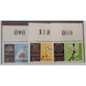 SO) 1968 MEXICO, URUGUAY OLYMPICS, WITH SHEET BORDER AND CONTROL NUMBER