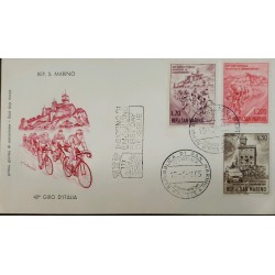 J) 1985 SAN MARINO, CICLISM, MULTIPLE STAMPS, FDC