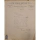 J) 1917 ENGLAND, THE COHOES REPUBLICAN, REVENUE DOCUMENT LITIGE, XF