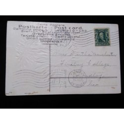 J) 1907 UNITED STATES, FRANKLIN, POSTCARD, CIRCULATED COVER, FROM USA TO OHIO