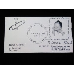 J) 1968 UNITED STATES, POSTCARD BABY, XF