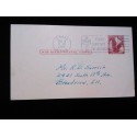 J) 1958 UNITED STATES, EAGLE, TB SEALS, WITH SLOGAN CANCELLATION, POSTCARD, POSTAL STATIONARY, AIRMAIL, CIRCULATED COVER